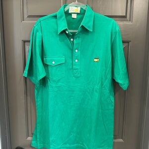 Masters Augusta National Golf Shop Vibrant Green Polo Shirt Men’s Large